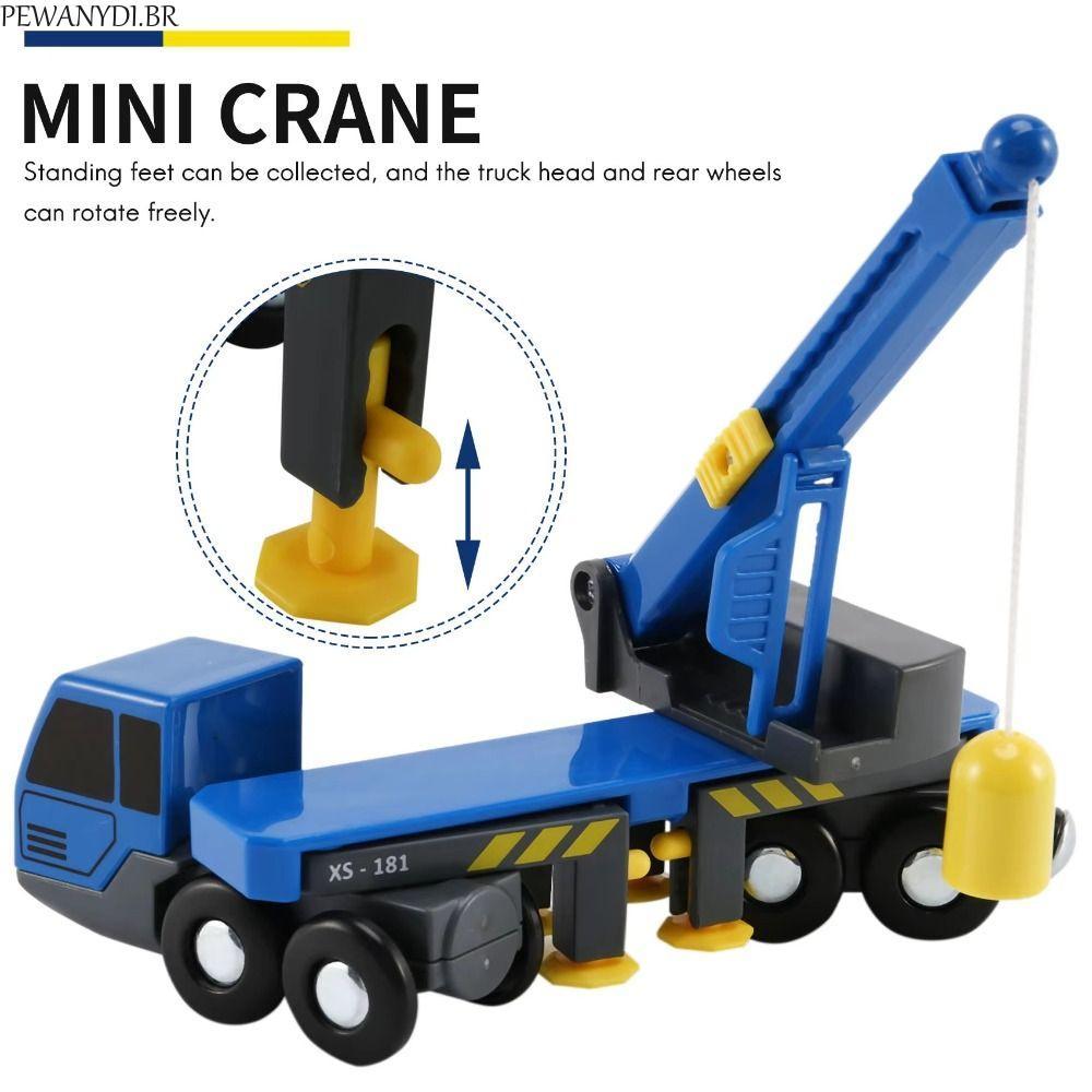 Modelo De Carro Guindaste PEWANYDI , Brinquedo De Caminhão De Elevação De Brinquedos De Veículo De Braço Telescópico Pis