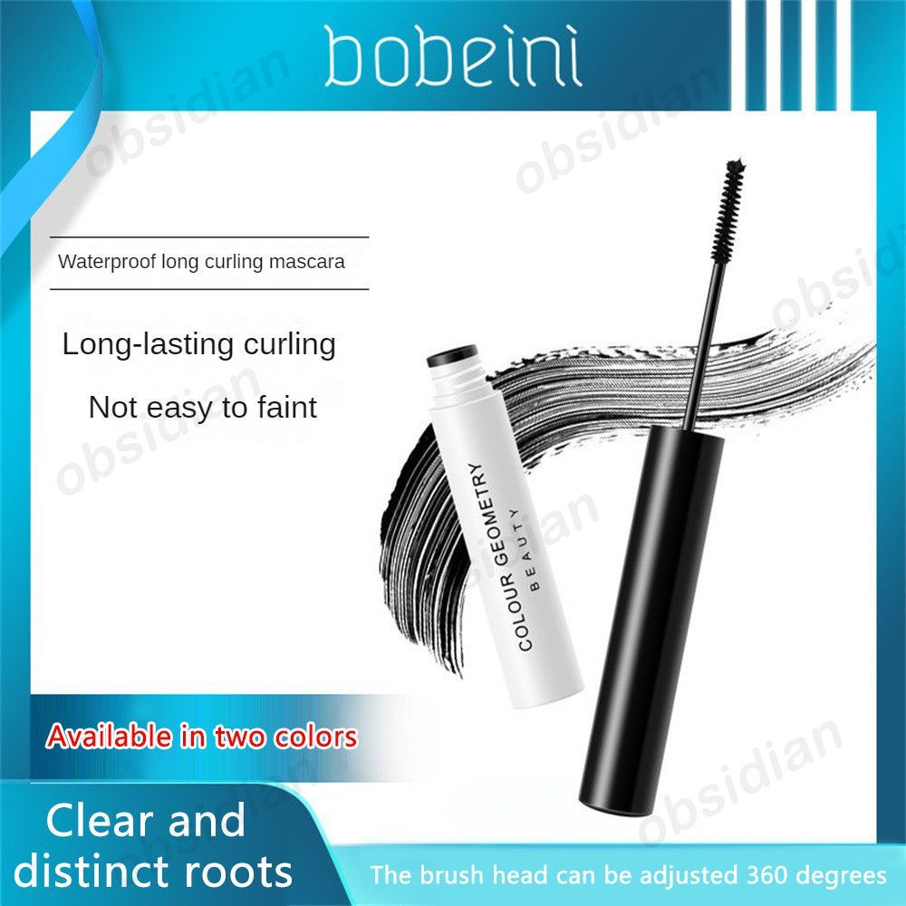 Máscara para Cílios BOBEINI à Prova d'Água com Pincel Fino, Máscara de Beleza Durável para Cílios Curvadores,