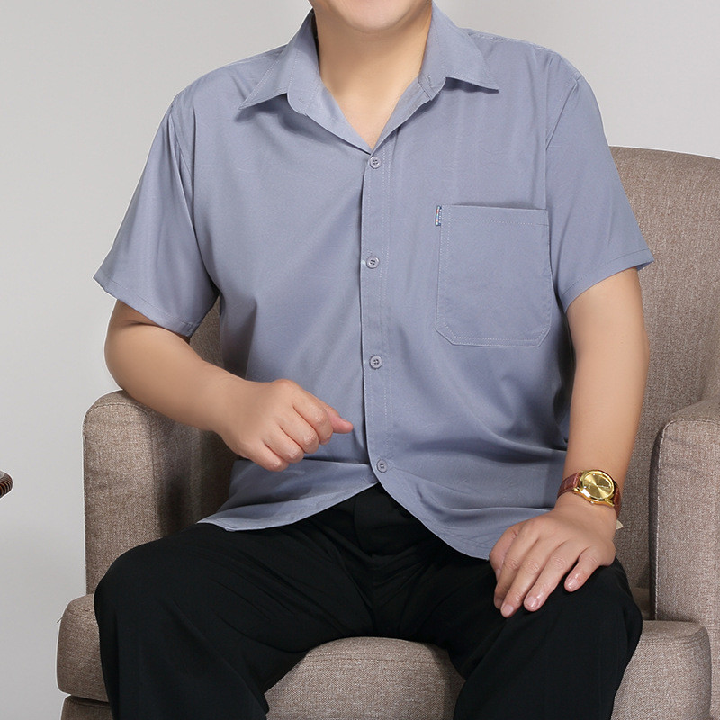 Pai de meia-idade camisas masculinas idosas roupas do pai de manga curta roupas masculinas idosas roupas do vovô roupas
