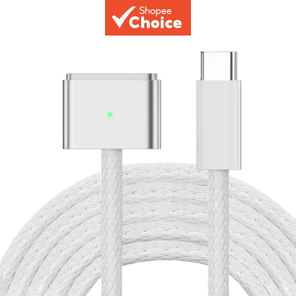 Cabo De Carregamento Rápido 2M USB Tipo C Para Carregador Magnético PD 140W Conversor De MacBook Air/Pro 2