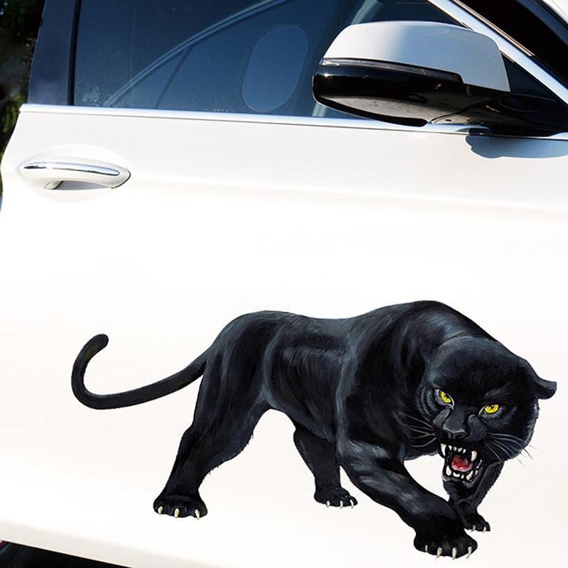[ZDS] Desenho Animado 3D Car Stiers Animal Bla Panther Roaring Bumper Capacete De Motocicleta Decalque Capa De Vinil Arr
