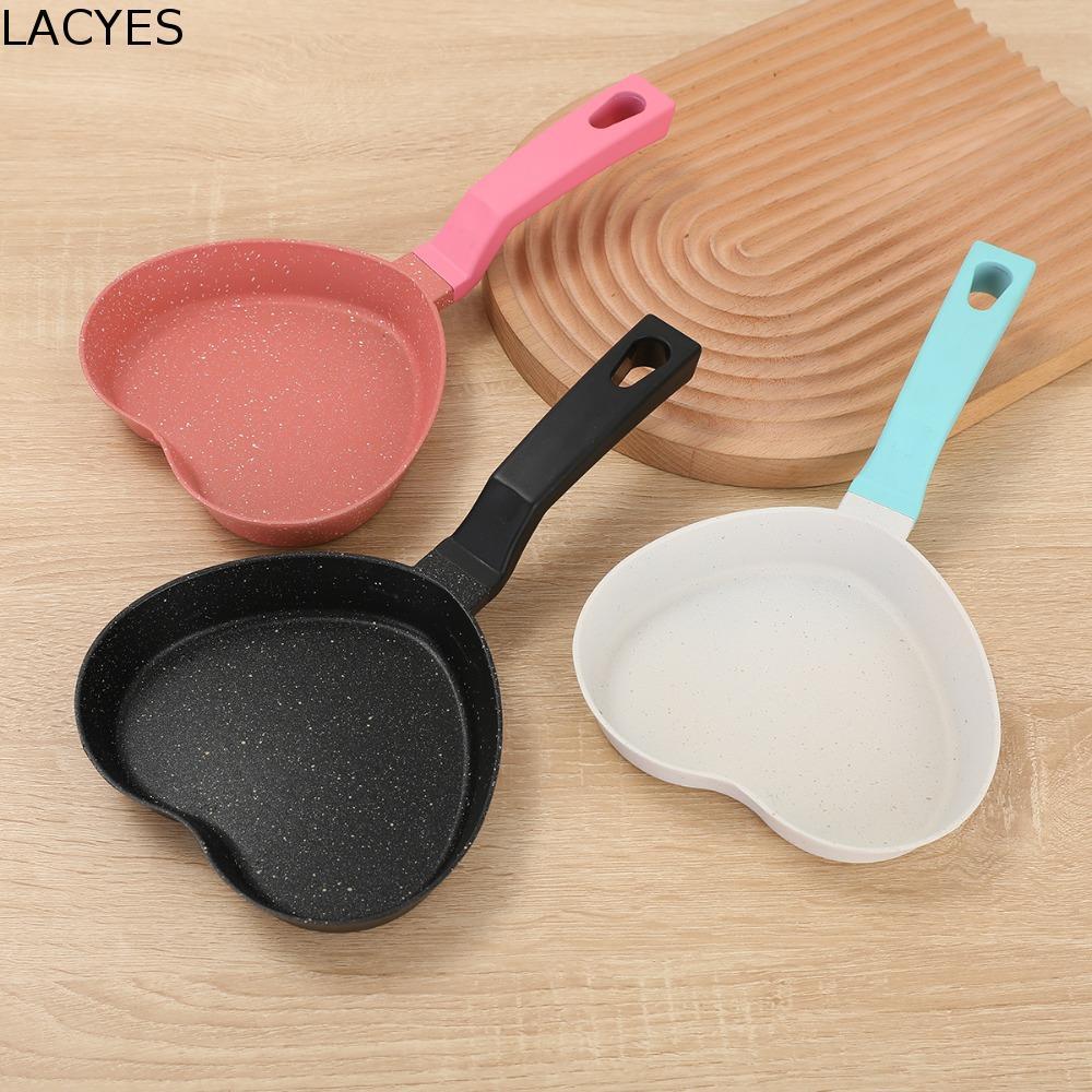 Panela De Omelete Em Forma De Coração LACYES , Frigideira De Ovo De Fundo Plano De Liga De Alumínio Panqueca Universal A