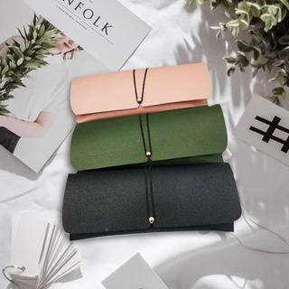 Moda única óculos de sol saco de armazenamento multicolorido PVC couro óculos caso couro óculos caso saco macio