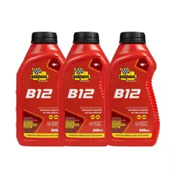 Aditivo Óleo Motor Bardahl B12 500ml Kit 3 Un. Gasolina