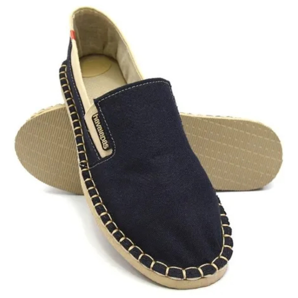 Detalhes do Alpargatas  Sapatilha Mocassim Yacht Com Elástico Feminino e Masculino Super Conforto