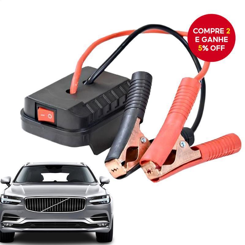  Adaptador de partida para bateria de carro compatível com baterias Makita, carregador de carro com OBD2, testador de