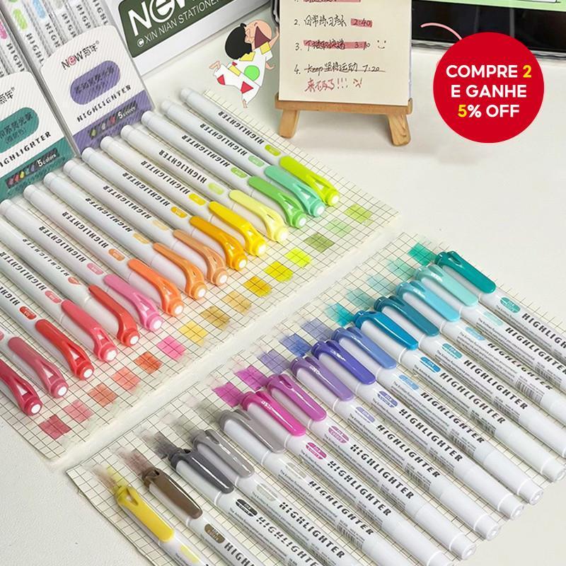 Conjunto De Marcadores Criativos De Duas Cabeças De 30 Cores Para Estudantes-Canetas Marcadoras Coloridas Registro No Di
