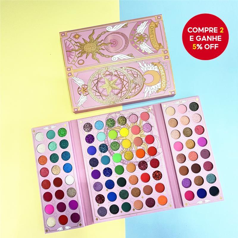 Paleta de Sombras de Olhos em 96 Cores Perolada / Fosca / Com Brilho / Longa Duração