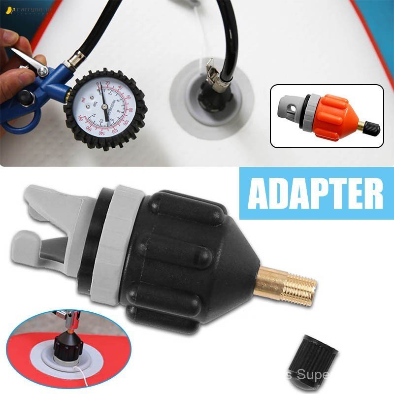 Adaptador de Bomba para Barco Inflável - Válvula de Ar para Caiaque, Canoa e Prancha de Stand-Up Paddle
