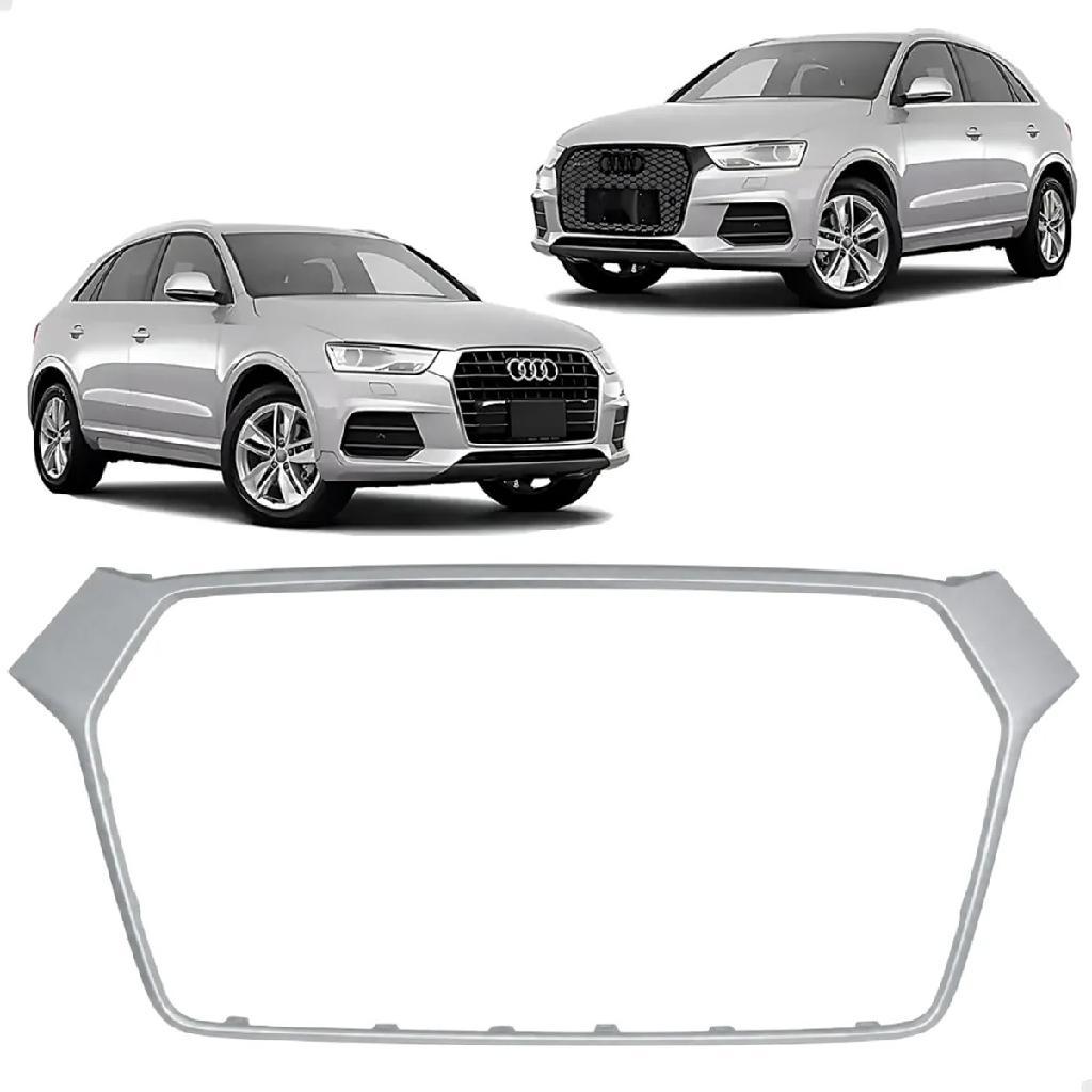 Friso Moldura Grade Superior Dianteiro Prateado Audi Q3 Rsq3 2016 2017 2018 2019 Novo 8U0853651N1QP