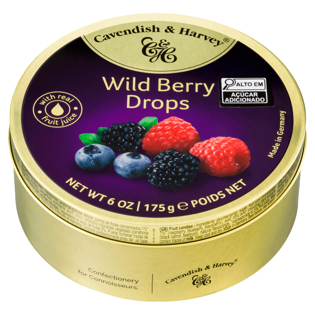 Bala Alemã Cavendish e Harvey Wild Berry 175g