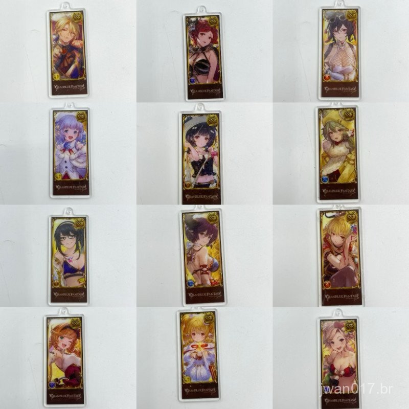 Produtos soltos: Pendente de acrílico com personagem de Granblue Fantasy GBF, mercadoria de anime e jogos japoneses PIVJ