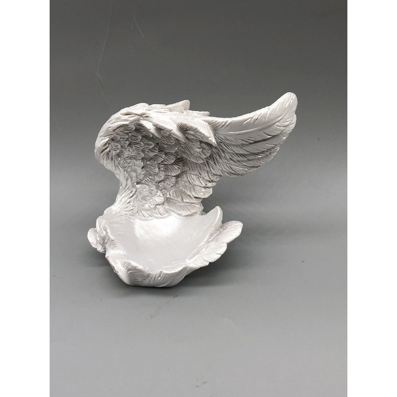 Base de bola de cristal de resina anjo Badminton pequeno tipo de pintura branca de alta asa suporte de bola suporte infe