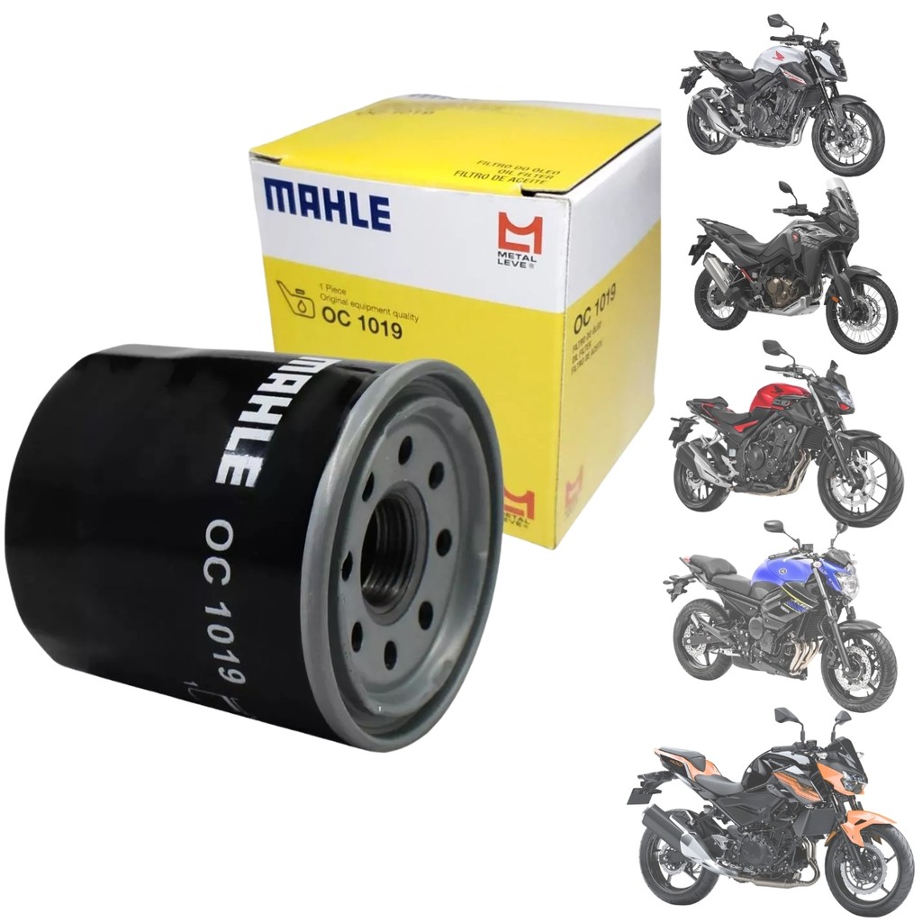 Filtro Óleo Cb Cbr Nc Shadow Xj R1 Hornet Ninja CB600 Hornet Ex650 Shadow Fazer600 R1 R6 R3 Mt03 Mt07 Oc1019 Mahle
