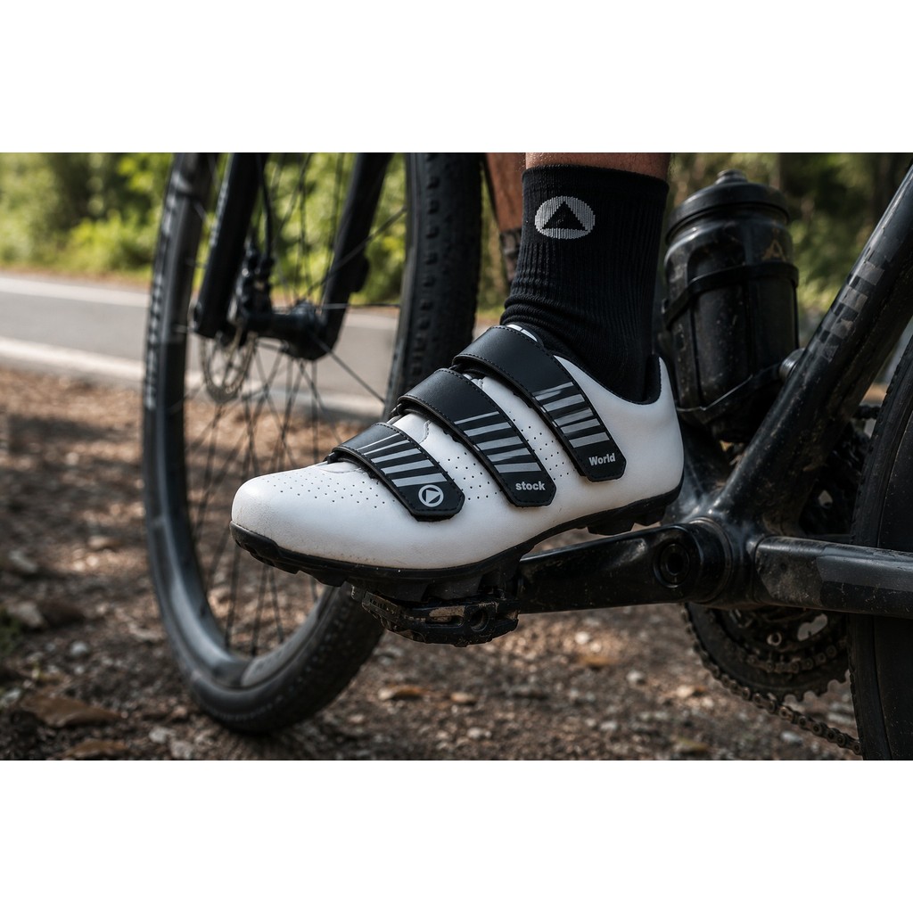 Sapatilha MTB Compatível Com Qualquer Taco MTB 2 Furos Ciclismo Trilha Bike
