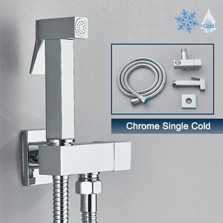 Ducha Higiênica Aço Inoxidável Para Kit Banheiro,G1/2 Com Pulverizador Bidê Montado Na Parede S5
