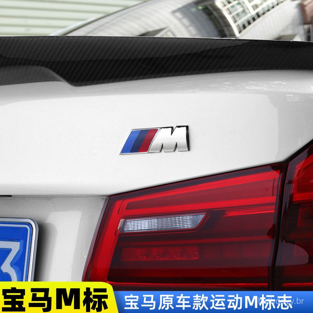 Novo emblema lateral BMW com o logo M para Série 1, Série 3, Série 5, Série 7, X1/X3/X5/X6, emblema traseiro, logo espor