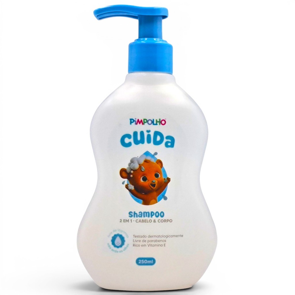 Shampoo De Bebê 2 em 1 Cabelo e corpo Pimpolho 250ml