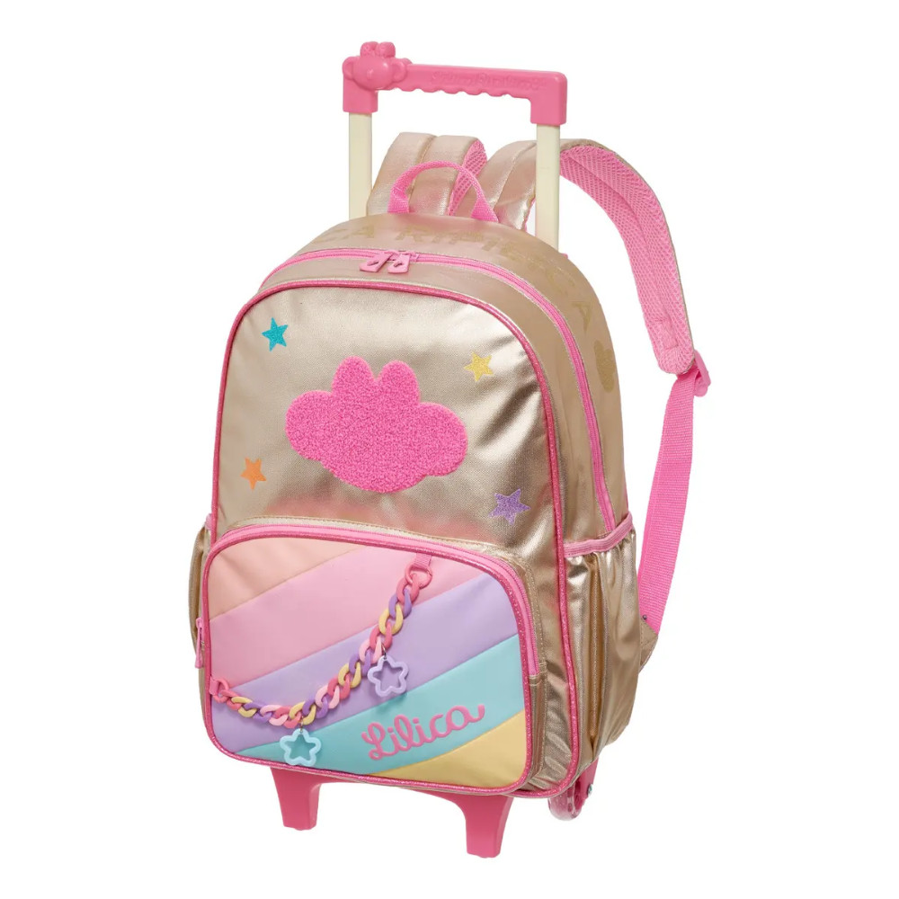 MOCHILA CARRINHO C/ ALÇAS LILICA RIPILICA GOLDEN - PACIFIC