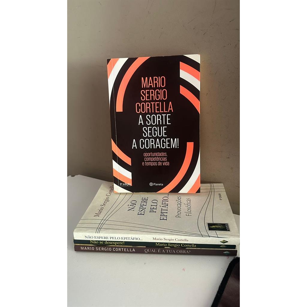 Coleção com 4 livros usados Mario Sergio Cortella autor Mario Sergio Cortella