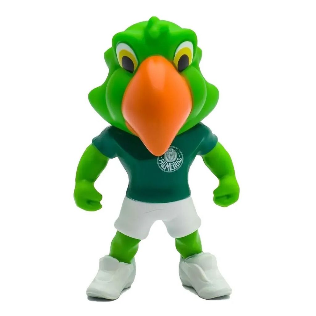 Mascote Oficial Palmeiras Periquito Boneco Colecionavel 12cm com Caixa Exclusiva Produto Original e Certificado