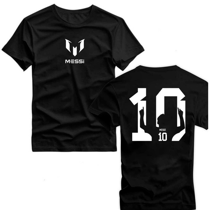 Camiseta Messi 10 Goat Premium Barcelona Estampada Lionel 100% Algodão Camisa Masculina Estilo casual Envio Rapido