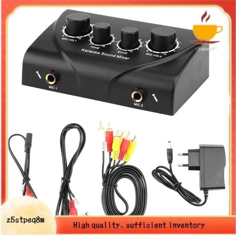 Entrada De Microfone Duplo Para Amplificador E Mixer De Som De Áudio Portátil Karaokê Ok Com Plugue Ue