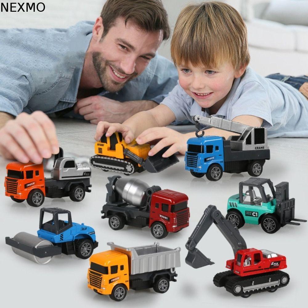 Brinquedo De Caminhão De Engenharia NEXMO , Veículo De Construção De Liga De Metal De Recipiente Misturador , Brinquedos
