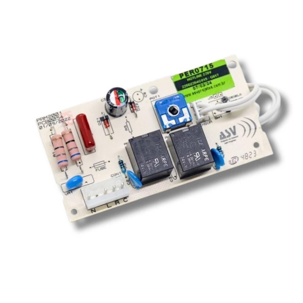 Placa potência compatível com geladeira Hot Line 220V - GE/Continental/Mabe