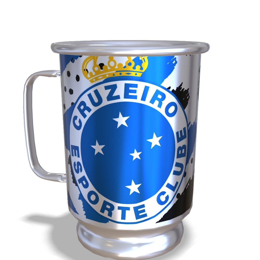 CANECA PERSONALIZADA DE ALUMINIO CHOPP DO CRUZEIRO 600ML COM NOME
