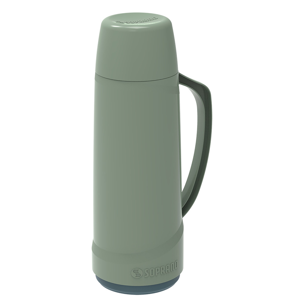 Garrafa Térmica Cristal 1L Verde - Soprano