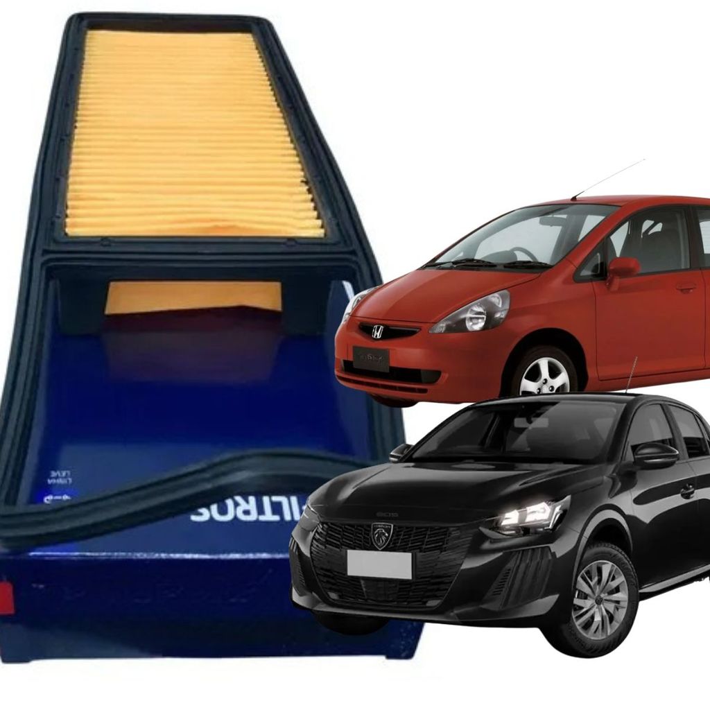 Filtro de Ar Honda Fit 1.4 - Peugeot 208 1.2 VTI (Filtros Brasil EAFB061)00