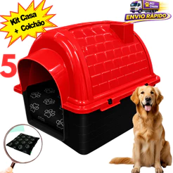 Casa Casinha Pet Cachorro N5 + Com ou Sem Caminha Pet Cachorro Confortável