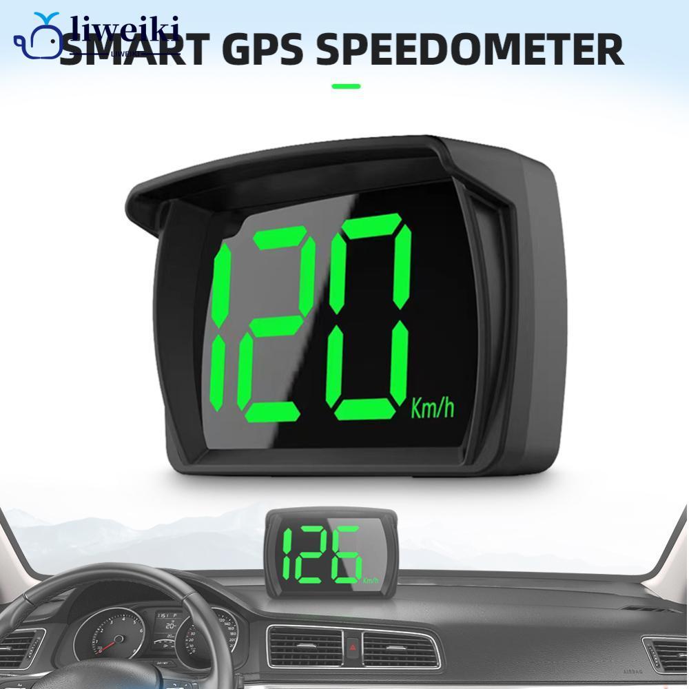 LIWEIKI Carro GPS HUD Head Up Display Velocímetro Digital Medidor De Velocidade KMH/MPH Para Caminhão Plug and Play Peça