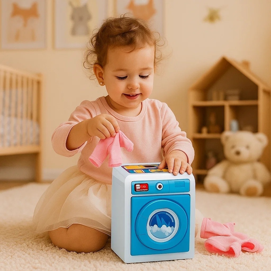 Brinquedo Máquina Lavar Roupa Boneca Casinha Secadora Infantil Menina Presente Criança