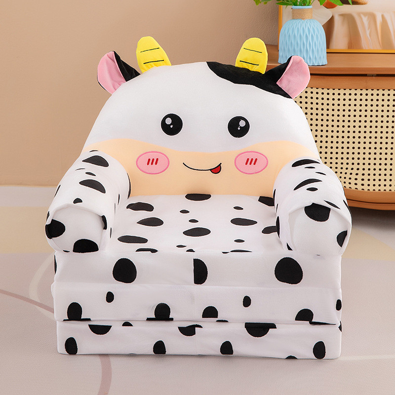 Cadeira-sofá infantil de desenho animado, sofá-cama dobrável, sofá pequeno para bebês, banco-sofá para descanso.