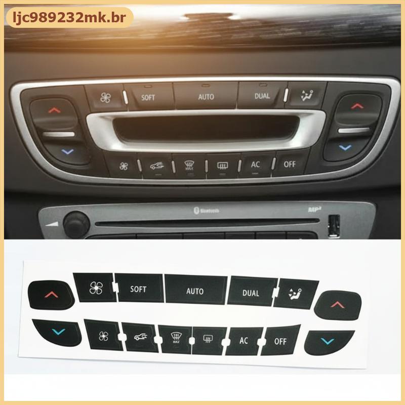 [MYBR] Renault Megane Master Scenic Button Repair Stier Universal Fit Dashboard Knob Restaurar Display Interior Do Carro