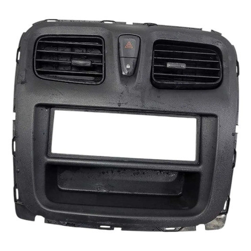 Moldura Central Painel Renault Sandero Logan 2015 Á 2020 Preto