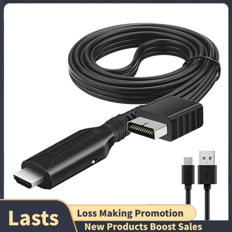 Adaptador Conversor De Áudio E Vídeo Compatível Com Suporte Para PS 1/2 HDTV PC De Cabo Full HD