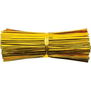JoyRay 760PCS Laços Metálicos de 4 Polegadas, Laços Plásticos Reutilizáveis para Pães/Doces/Biscoitos/Sacos de Festa e P