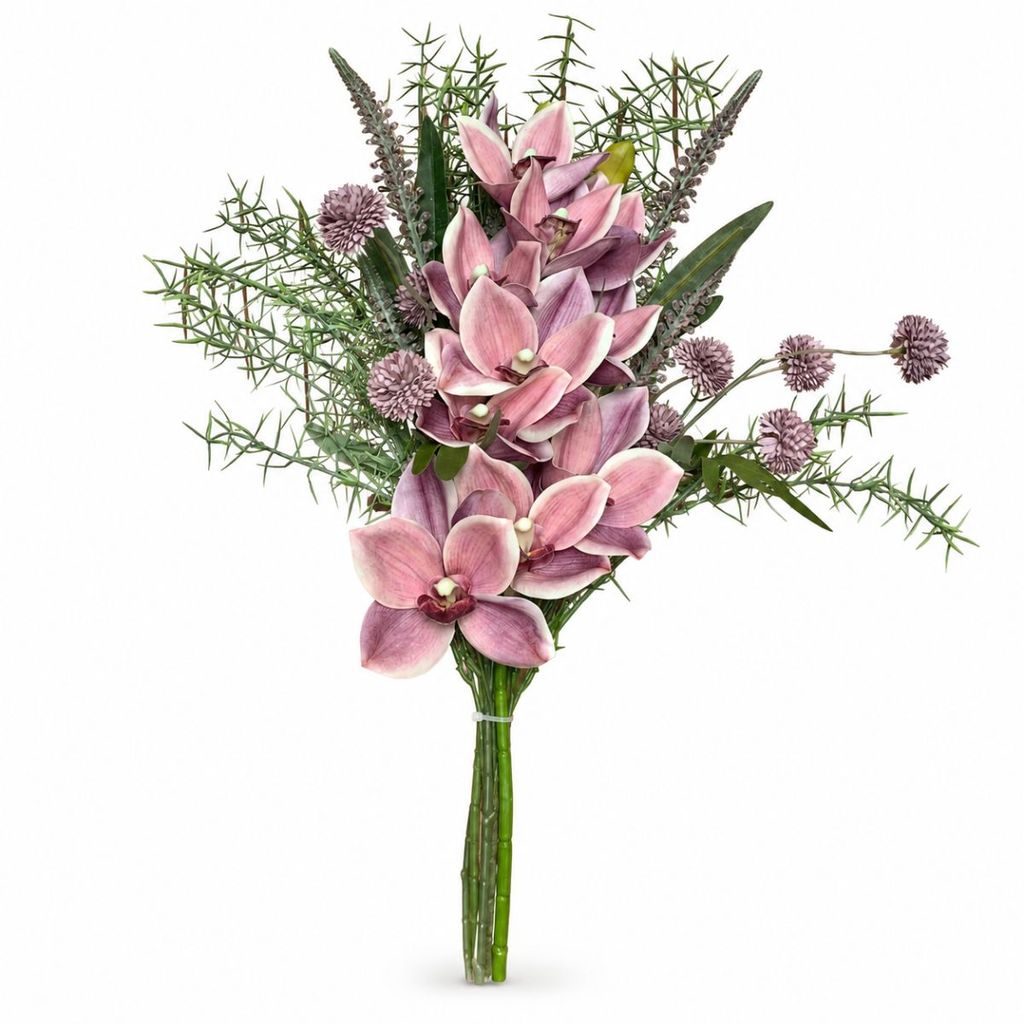 Buquê Médio Arranjo Decoração Flor Permanente Para Presente