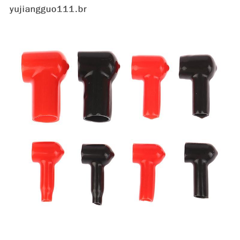 # Novo 2 Pcs Tampa Isolante Do terminal Da Bateria Cabeça Pilha Coluna De Fixação Positiva E Negativa Manga Protetora UP
