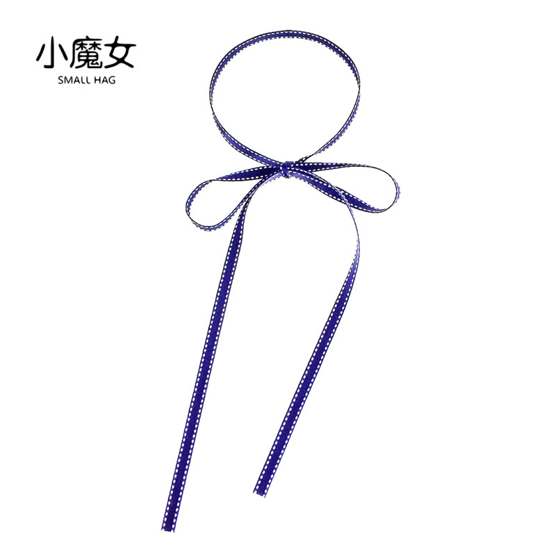 Versão coreana estilo Preppy mão-nó Streamer gravata borboleta blusa decote decoração gravata borboleta flor colar acess