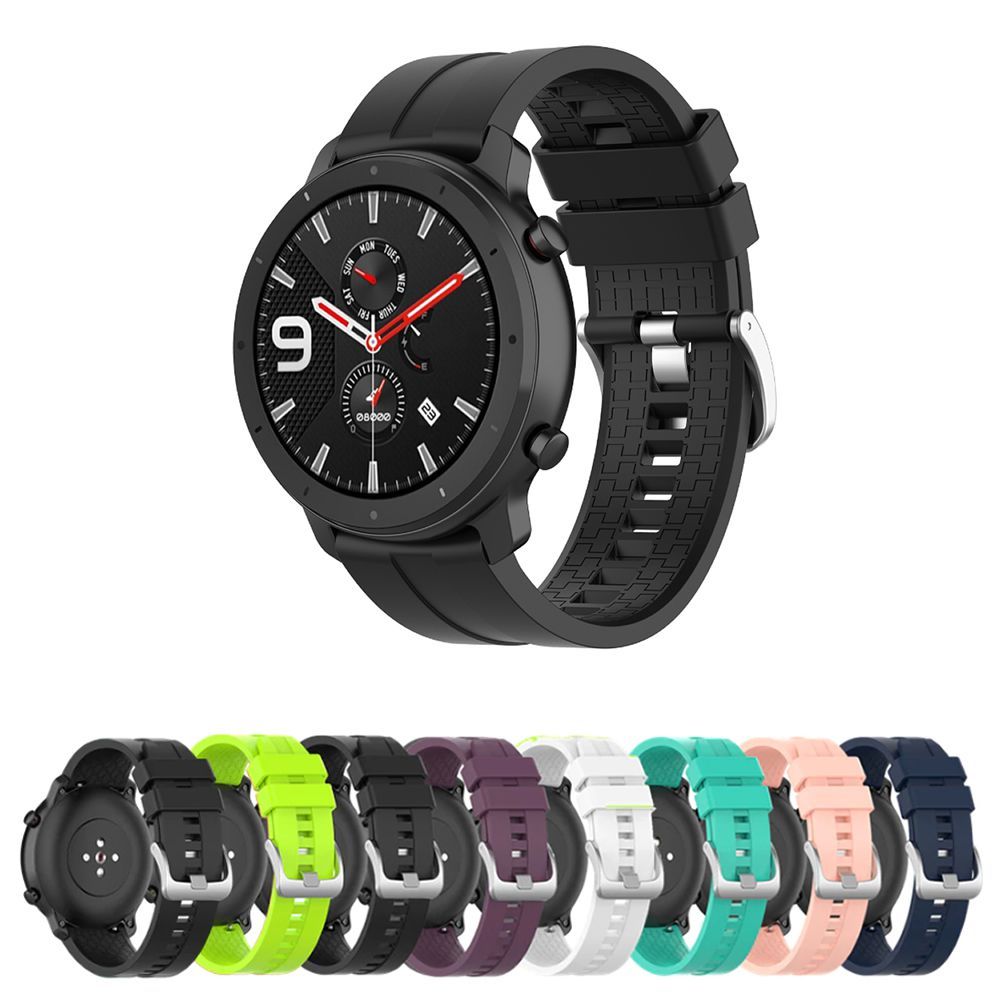 Pulseira 22mm Silicone LTIMPORTS compativel com Amazfit GTR 47mm GTR 4/3/2 Balance Cheetah Pro Galaxy Watch 3 45mm