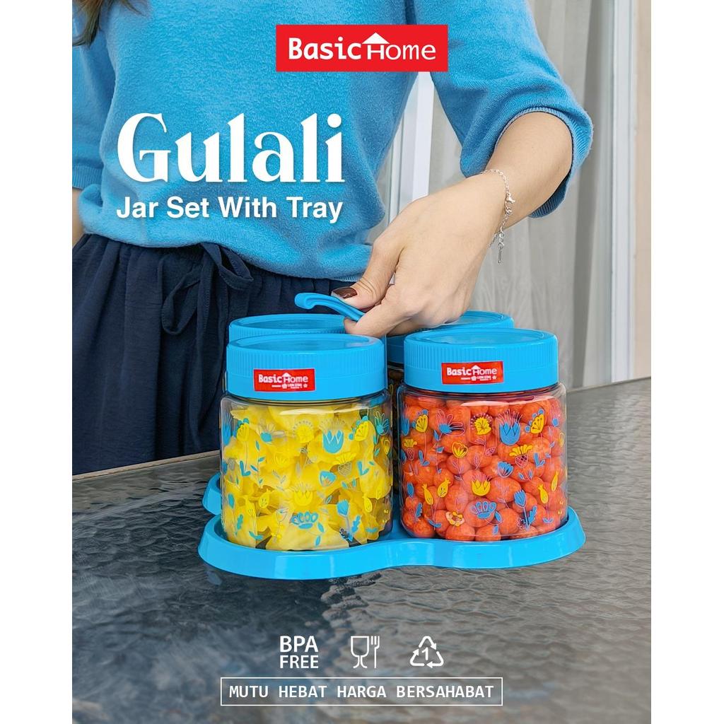 MICTON Lion Star Basic Home BPT-5 Gulali Jar Set Com Bandeja 750ml Snack BPA Free Food Grade Premium Container Frasco Tr