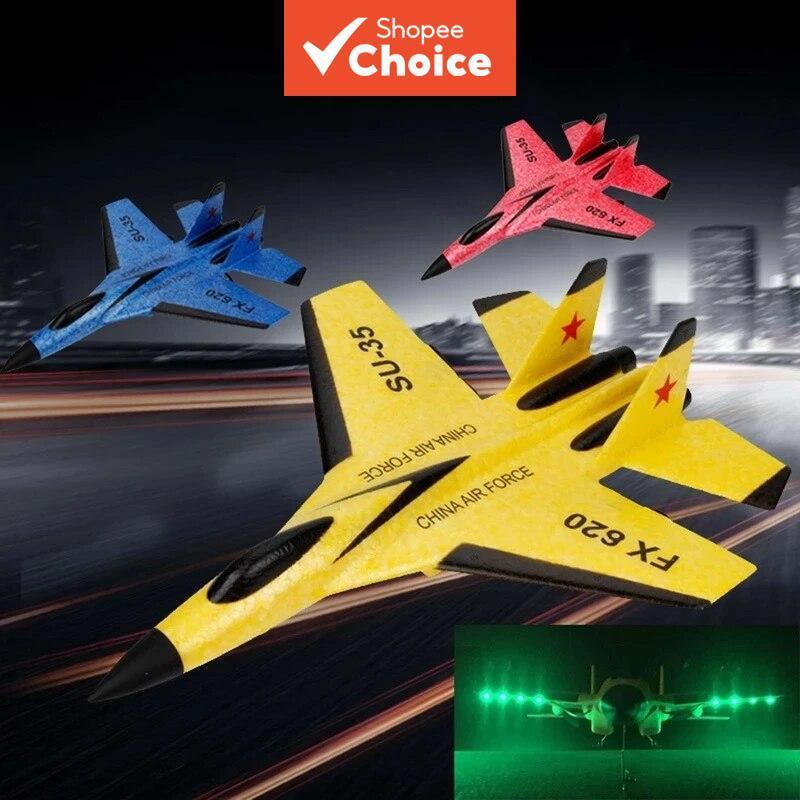 Avião de Espuma RC SU-35 de Controle Remoto 2.4G Planador Rádio-Controle Jato de Combate Drone de Espuma EPP Brinquedo