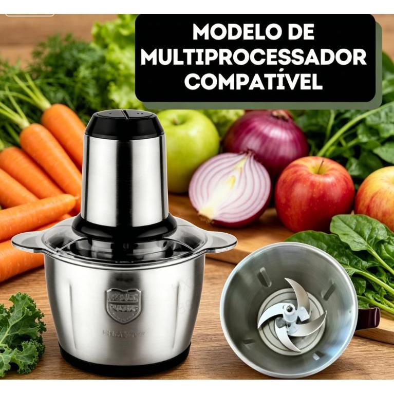Peças de reposição do eixo da faca misturadora de aço inoxidável 2L/3L, lâmina de 4 lâminas + eixo hidro + 8 parafusos,