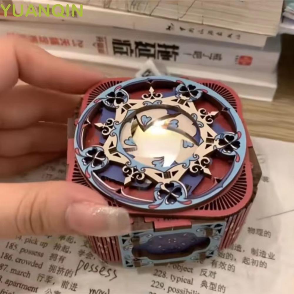 YUANQINZT Quebra-Cabeças De Caixa De Música , Kit De Modelo Criativo De Cabeça 3D , Anel De Montagem De Artesanato DIY