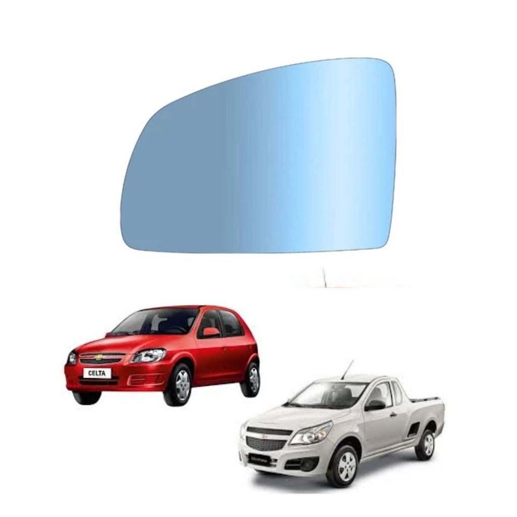 LENTE ESPELHO RETROVISOR AZUL CELTA/PRISMA 07-16 MONTANA/AGILE 09-12 LE