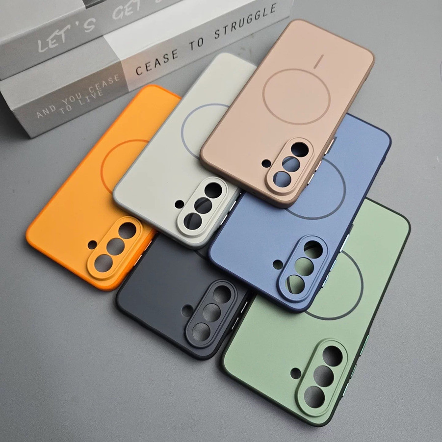 Capa De Telefone Anti-Queda Silicone TPU Samsung A57 A37 A27 A17 A07 Galaxy A06 A16 A26 A36 A56 5G